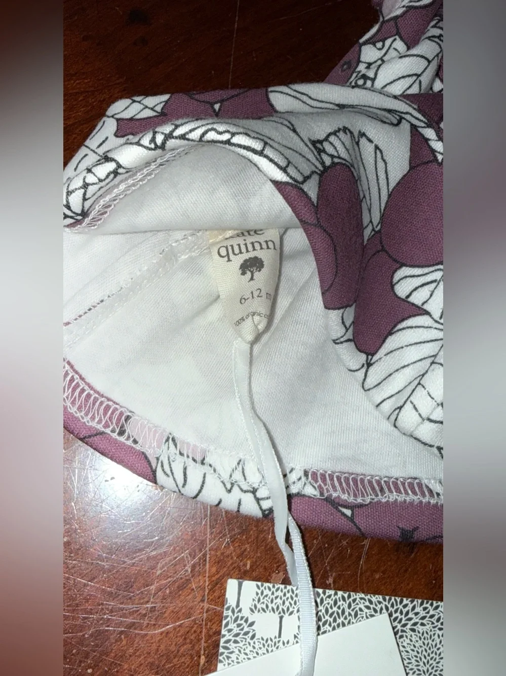 Kate Quinn Organic Cotton Baby Knot Hat 6–12 Months | NWT